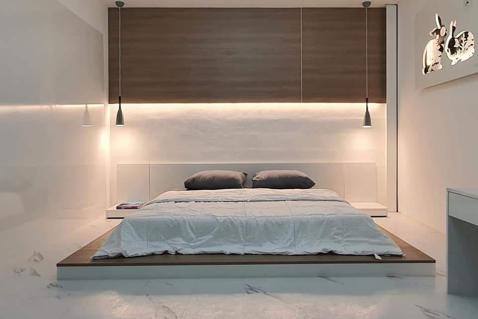 built-in japanese style bedroom