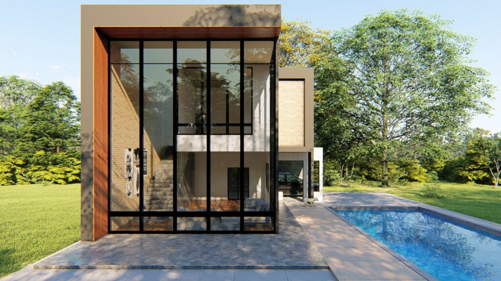 Modern 2-storey house plan